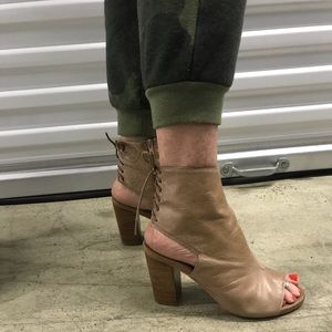 Jeffery Campbell open toe booties